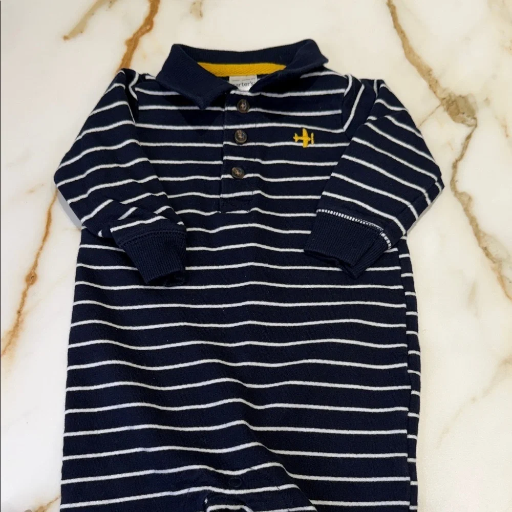 Carter’s Navy Striped Kids One Piece